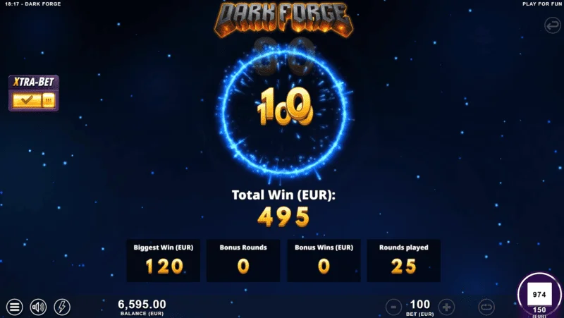 Dark Forge — Super Free Spins bonusa režīms ar tumšu krāsu paleti